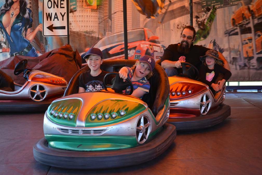 Fun on the Dodgem Cars at a previous Uralla District Show.