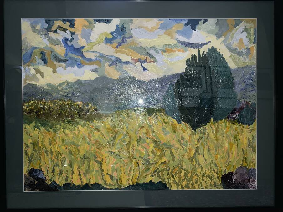 Lorna Creagan's painting, a tribute to Van Gogh.