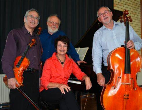 ENSEMBLE: Andrew Lorenz (violin), Robert Harris (viola), Wendy Lorenz (piano), and Janis Laurs (cello). Picture supplied.