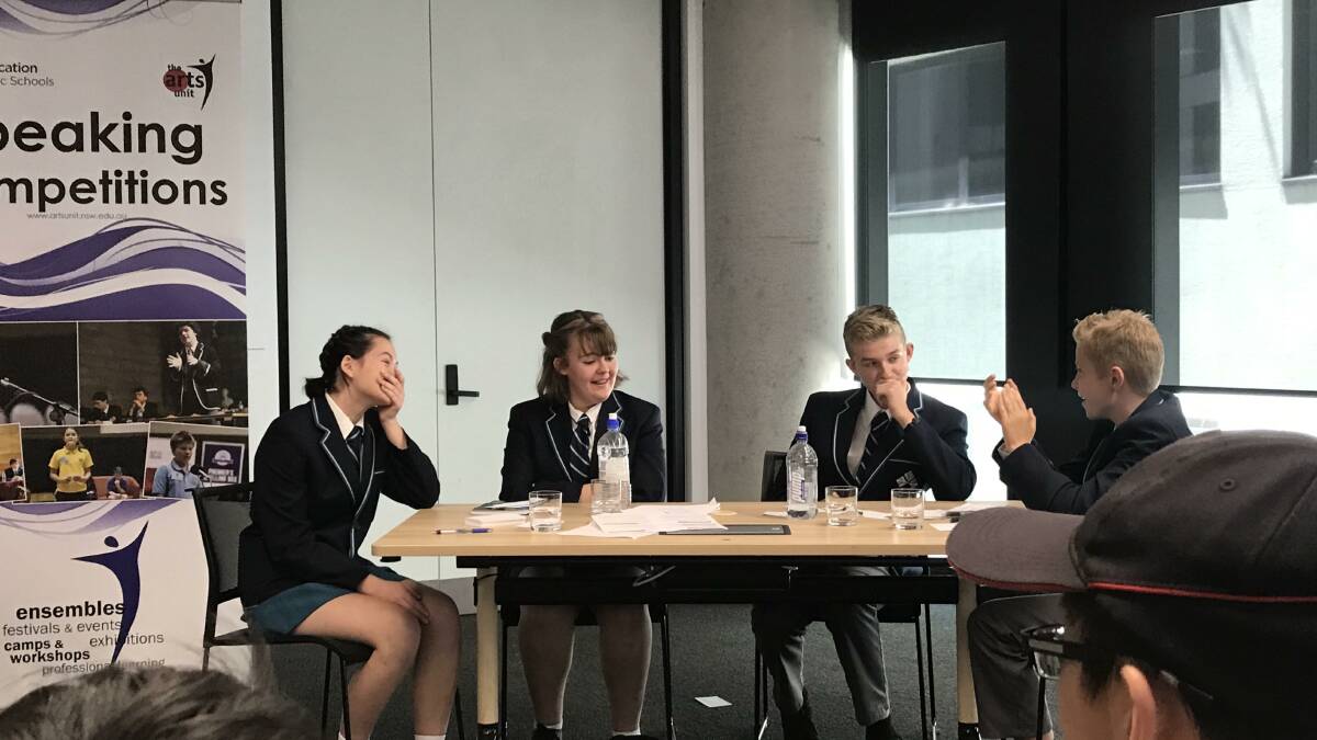 Armidale Secondary College students are state champion debaters