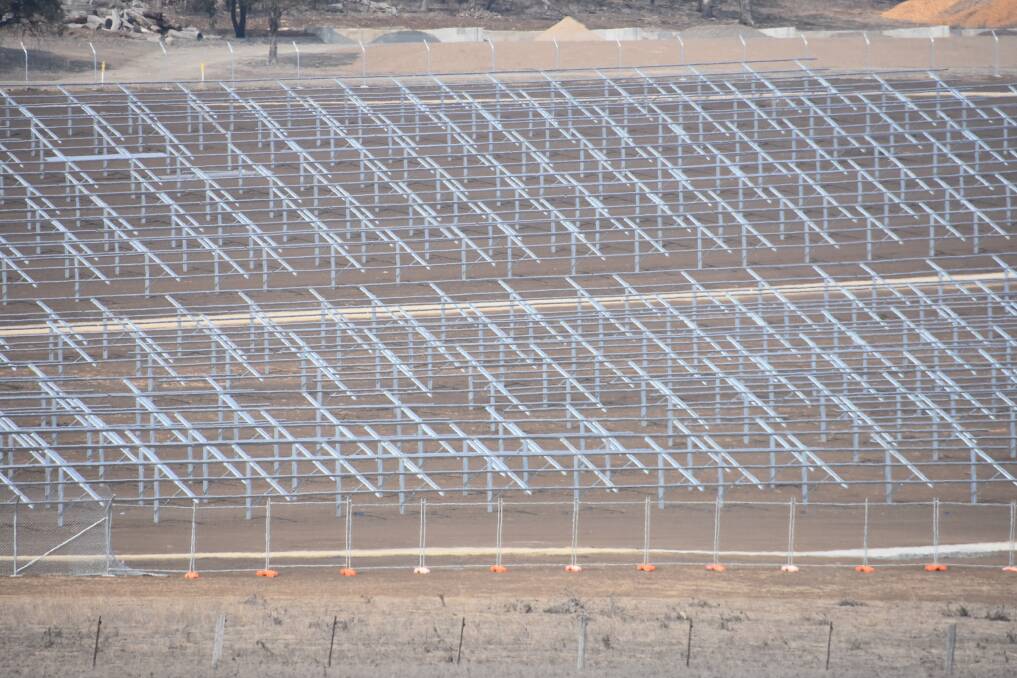 Distance shot of the solar farm.