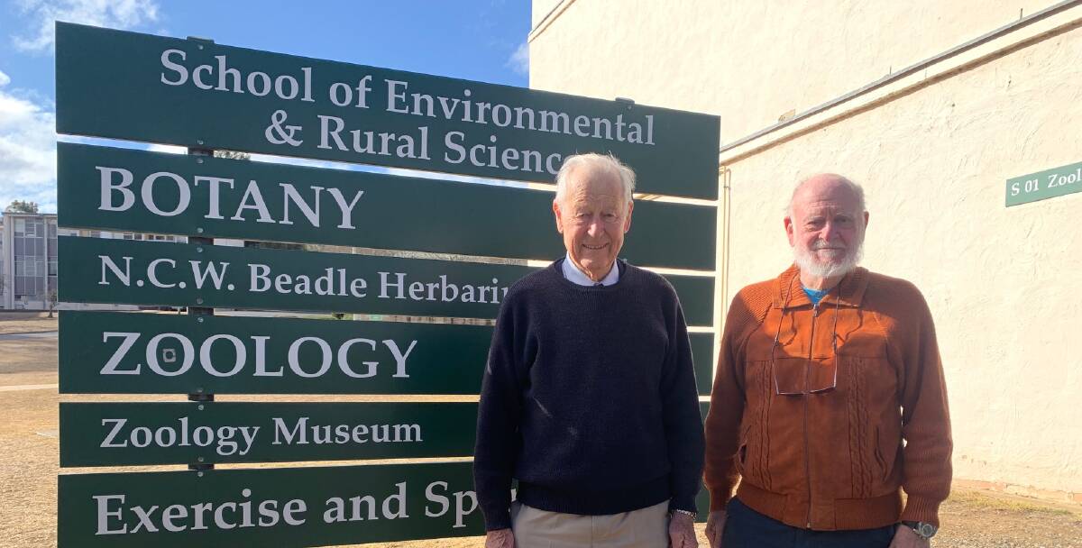 SCIENCE: Ecologists 'Wal' Whalley and Hal Headwole will speak about their careers at the Wicklow Hotel this week. Photo: Kirsti Abbott.