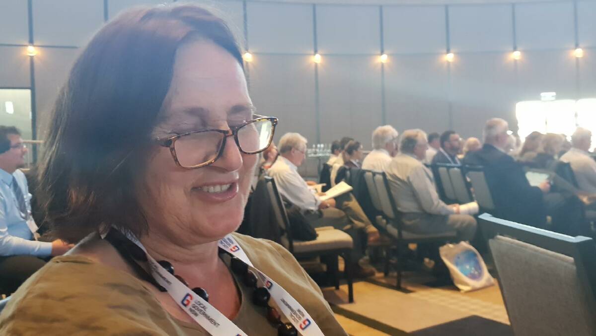 Cr Margaret O'Connor at last week's Local Government NSW conference in Sydney. Photo supplied.