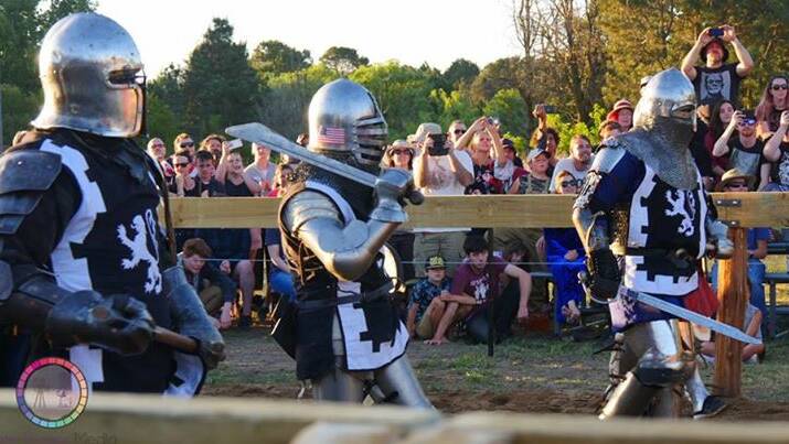 GETTING MEDIAEVAL: The Southern Hemisphere's biggest full contact mediaeval tournament will be held in Uralla this weekend. Photo: New England Renegades.