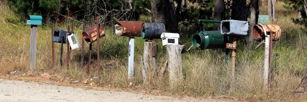 COMMUNITY: "Rural mailboxes", by Jim Walmsley.