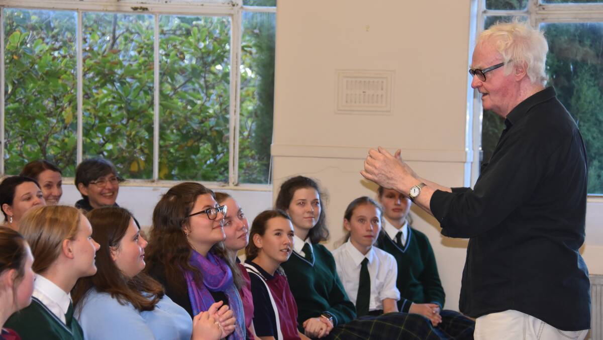 See photos of conductor Richard Gill’s visit to NECOM