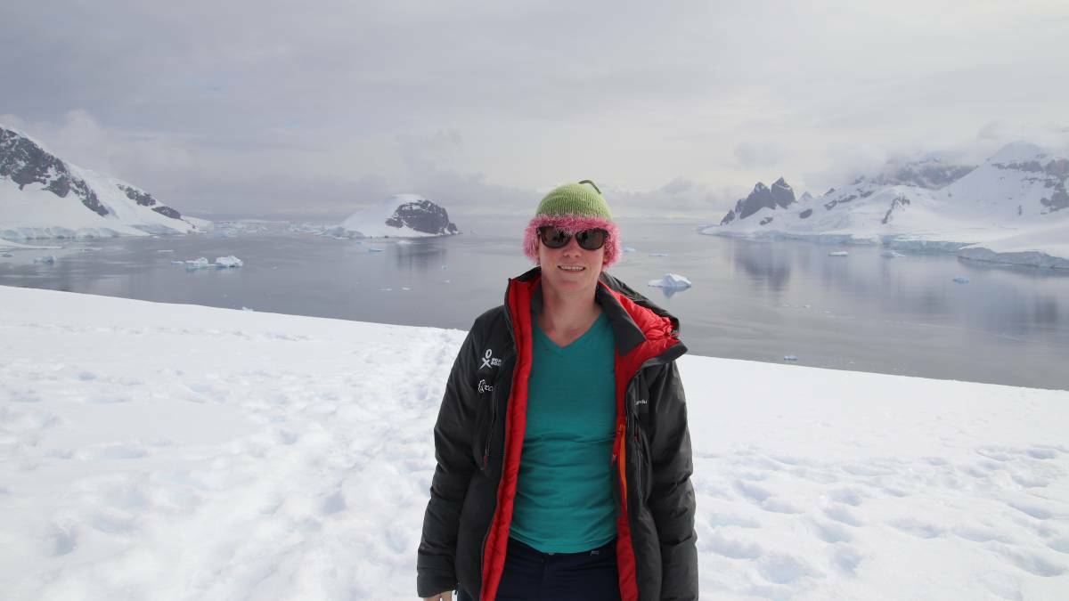 Dr Deborah Bower in Antarctica. Photo supplied.