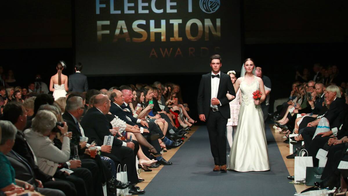 WHAT THE BRIDE WAS WEARING: Sam Berry and Maddie McFadyen model Uralla designer Julie Harris's bridal wear.