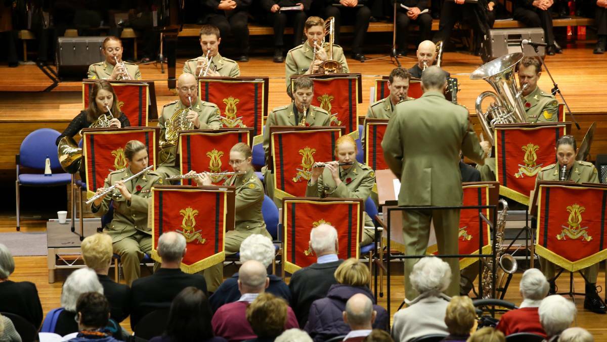 MUSIC: The Australian Army Band Newcastle performing in 2014. Photo: Dean Osland