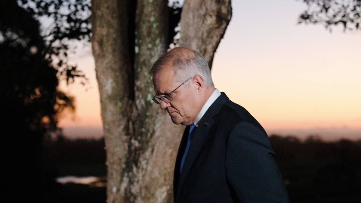 The Prime Minister Scott Morrison could face a challenge even if the Coalition wins the May 21 election. Picture: James Croucher