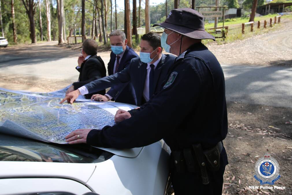 Det Ch Insp David Laidlaw and team back at Kendall. Photo: NSW Police.