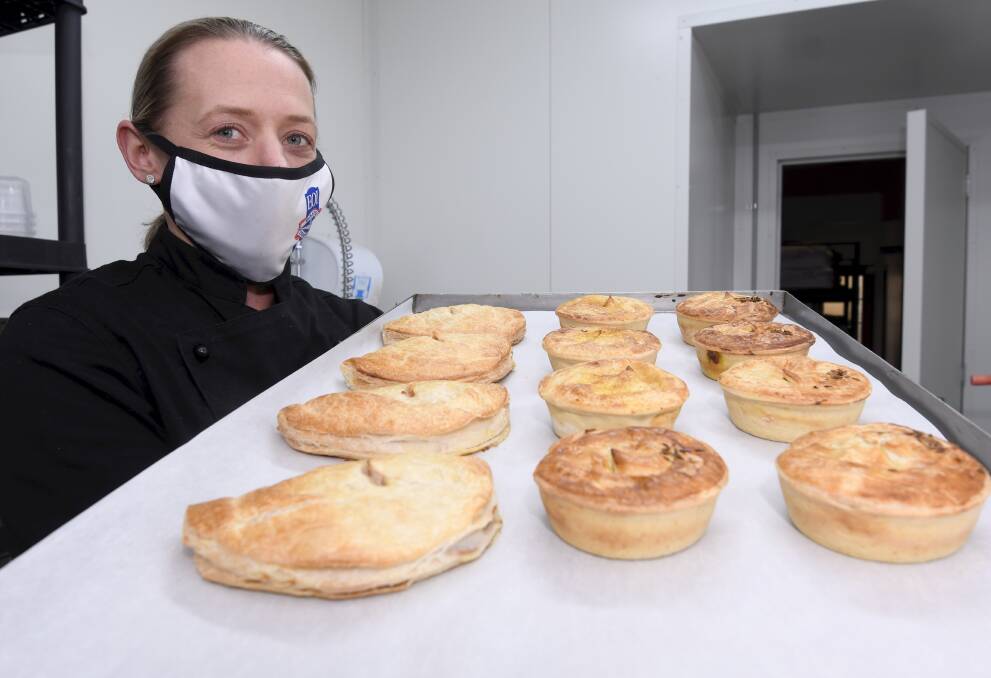 BIG WIN: Emma's Homemade Cakes owner Emma Conroy is celebrating after winning gold at a national pie competition. Picture: Lachlan Bence 