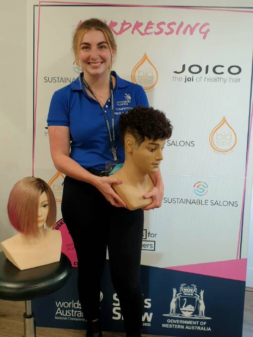 Mary competing at the WorldSkills 2021 National Championships. Picture: supplied
