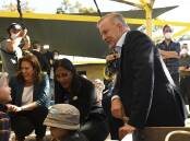Opposition Leader Anthony Albanese at an early learning centre in Perth.