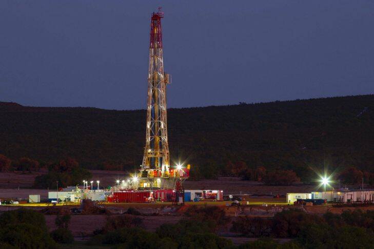 Drilling at AWE/Origin Energy Perth Basin venture in Western Australia.