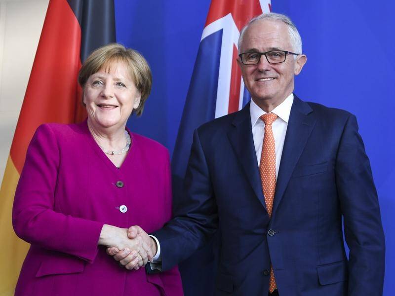 Prime Minister Malcolm Turnbull has held productive talks with German Chancellor Angela Merkel.