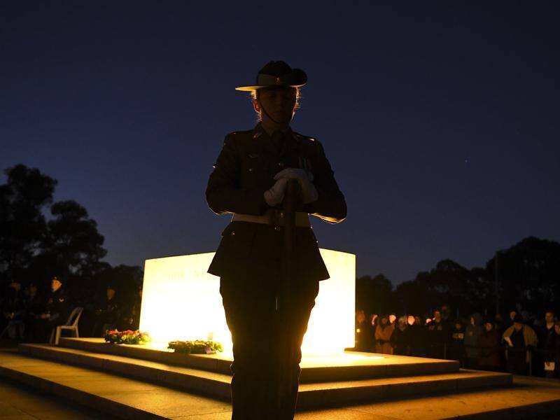 The Australian War Memorial hosted an Anzac Day service for the role of Indigenous Australians.