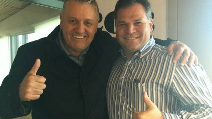 2GB radio host Ray Hadley with Shooters, Fishers and Farmers candidate for Orange Philip Donato.