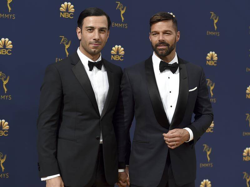 Artist Jwan Yosef, left, and singer Ricky Martin have added a baby girl to their family.