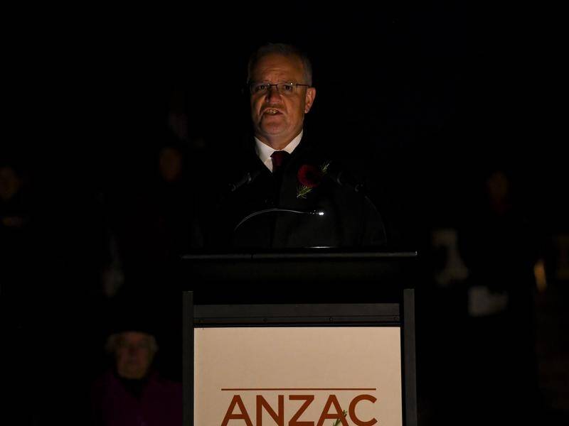 The prime minister paid tribute to those who served in Afghanistan at the Anzac dawn service.