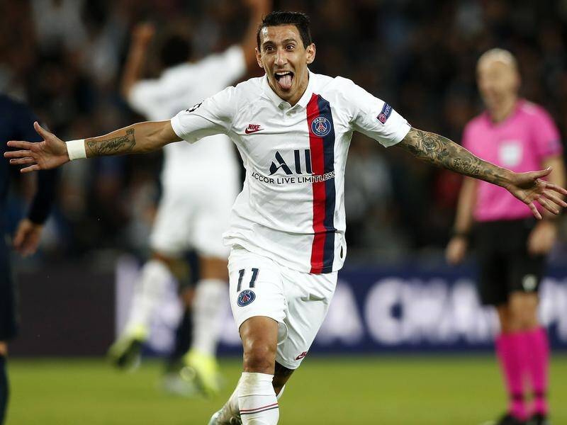 Angel Di Maria has put two past Real Madrid in PSG's 3-0 win in the European Champions League.