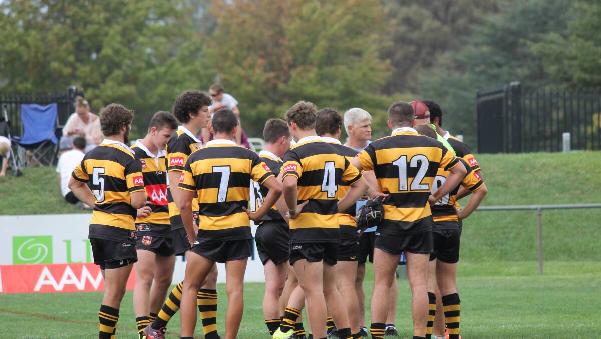 Greater Northern Under 18 Tigers huddle