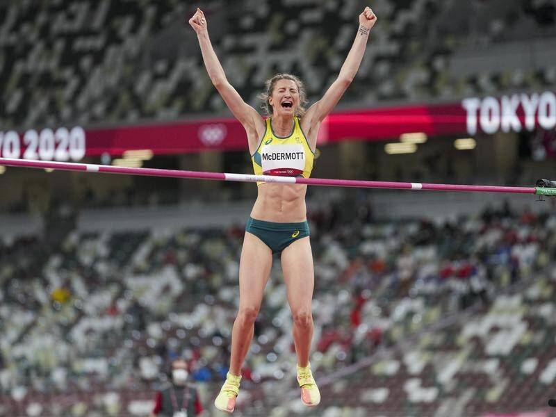Australia's Nicola McDermott has won silver in the women's high jump at the Tokyo Games.