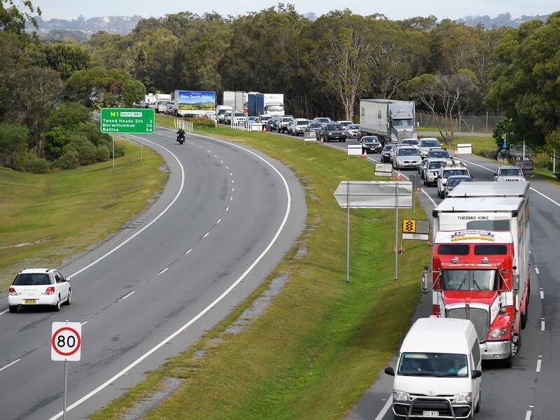The influx of travellers to Queensland is expected to continue by road and air over the weekend.
