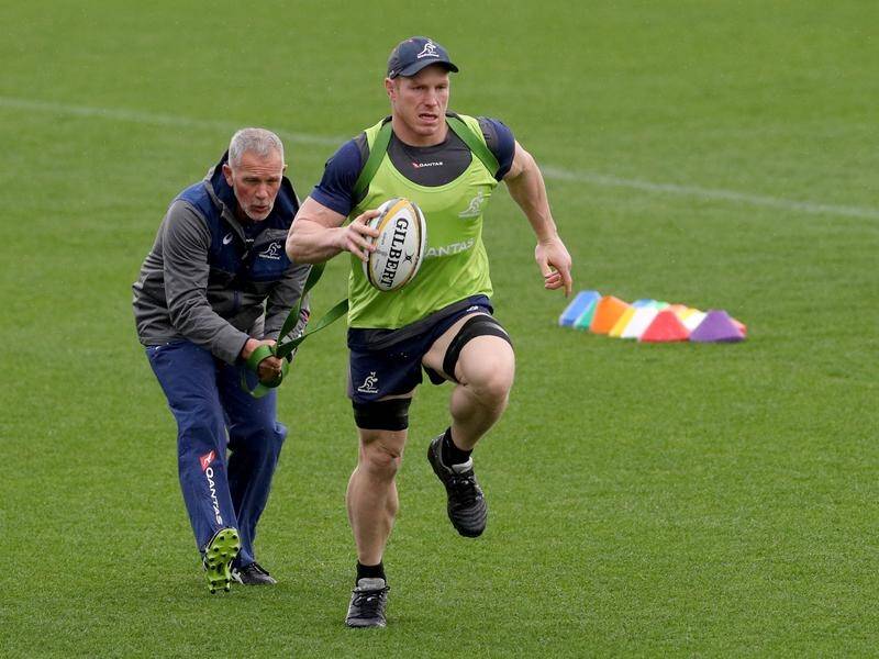 David Pocock was out through his paces at Wallabies training in Perth last week.