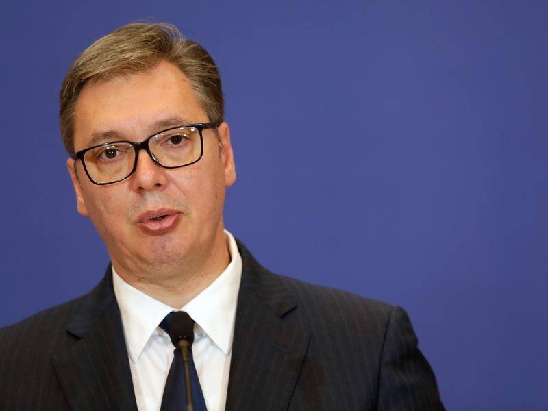 Serbian President Aleksandar Vucic says the army is five times stronger than a few years ago.