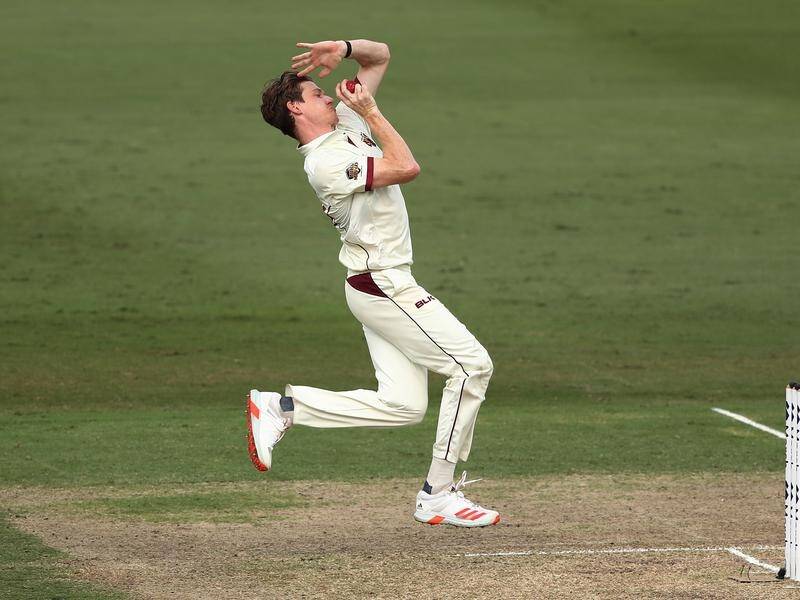 Brendan Doggett claimed the final wicket as Queensland thrashed NSW in the Sheffield Shield final.
