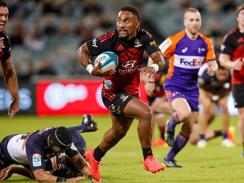 The Crusaders held off a Brumbies fightback to win their Super Rugby Pacific clash 37-26.