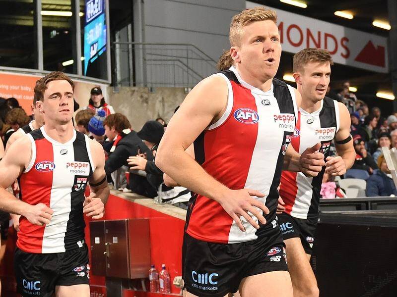 Dan Hannebery, injured again in a disrupted season, will sit out St Kilda's clash with the Lions. (Morgan Hancock/AAP PHOTOS)