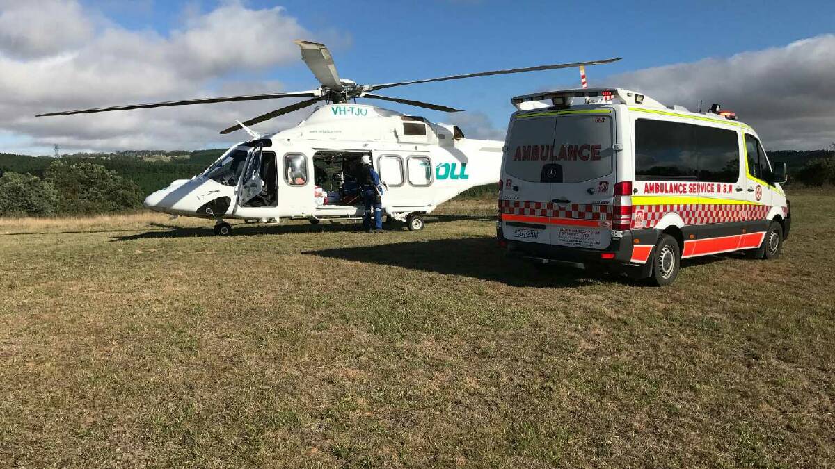 Man hospitalised after industrial accident
