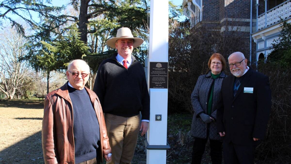 HONOURED: Saumarez Homestead in Armidale received funding to install a new commemorative plaque and flagpole honouring the 33rd Battalion.