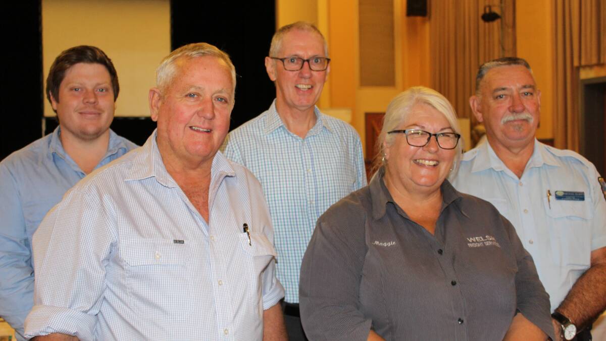 FORUM: (l-r) Dylan Reeves, John Coulton, Tim Manson, Maggie Welsh and Michael Elliot were some of the representatives who attended the Heavy Vehicle Forum at Armidale's Town Hall.