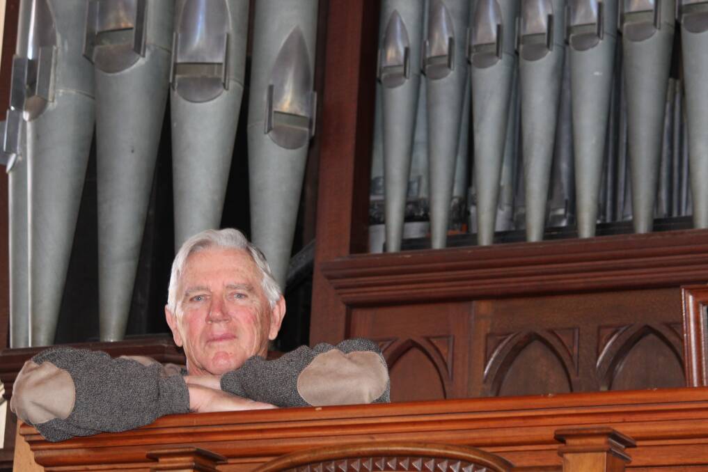 REPAIRED: St Paul's session clerk David Moen in front of the newly refurbished organ.