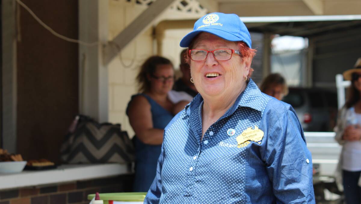 President of Armidale Rotary Club North Lyn Bruce said had roving duties during the day.