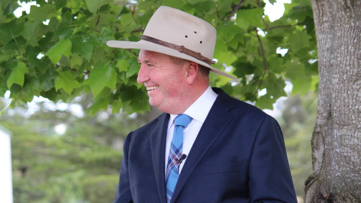 CANDIDATE: Barnaby Joyce was selected as the Nationals candidate for the seat of New England on Saturday morning by a meeting of about 150 party faithful at Uralla.