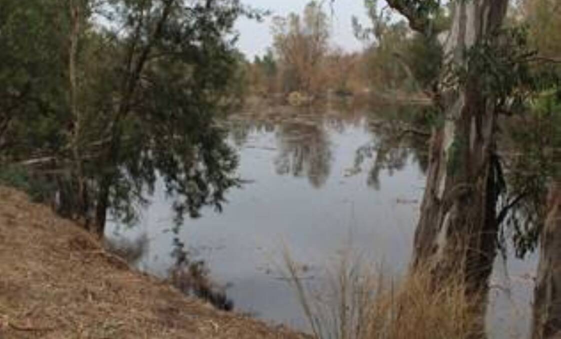 FULL: Taylors Pond is full again thanks to rain in the Gwydir River catchment.
