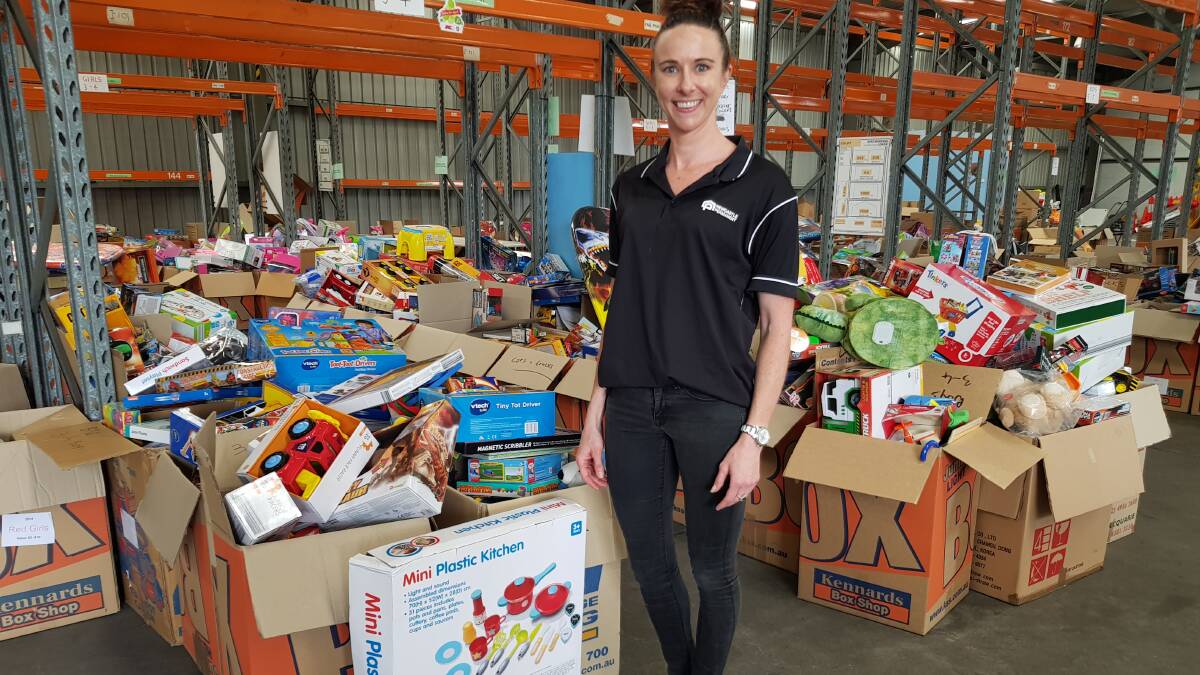 COLLECTION: This warehouse held all the presents for children during last year's Christmas appeal.