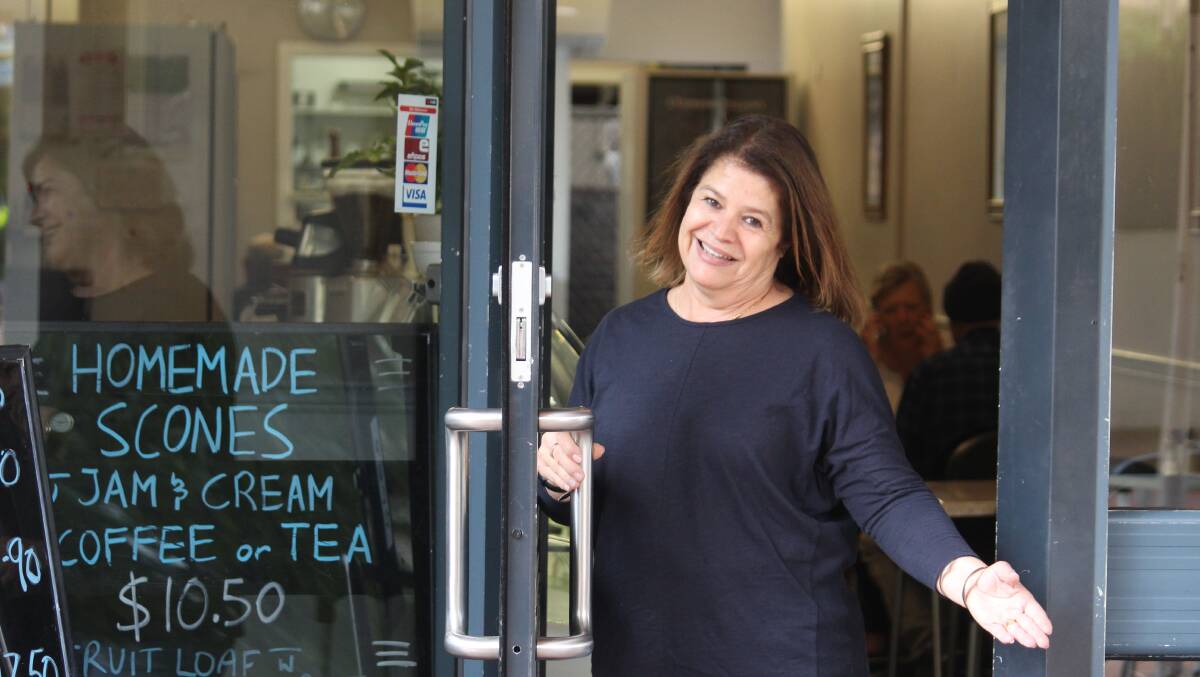 WELCOME: Still open, Chrissy said everyone is very welcome at Courthouse Coffee - for takeaways of all kinds.