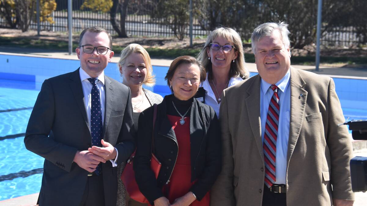 FUNDING: Member for Northern Tablelands Adam Marshall, Cr Di Gray, CEO Susan Law, Cr Libby Martin and Cr Peter Bailey were all present when the commitment was made.