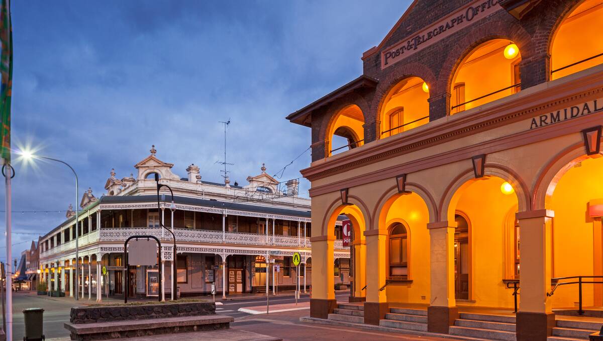 VIVID: Two buildings that have the potential to highlight Armidale's Heritage with a huge display of colour.