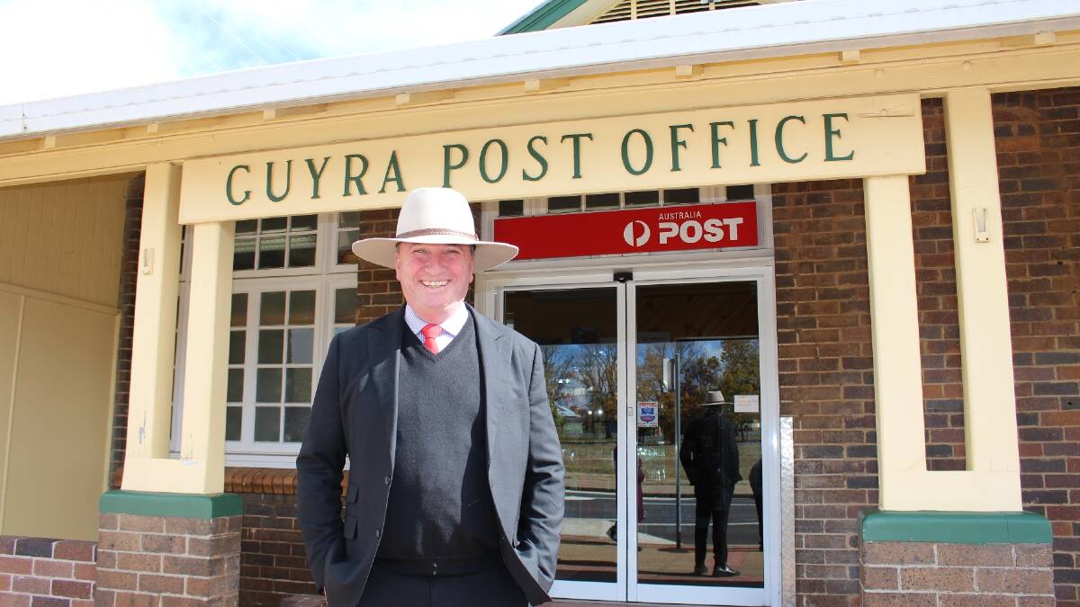 FUNDING: Barnaby Joyce said projects such as the upgrade for the Showground were vital for the community fabric of Guyra.