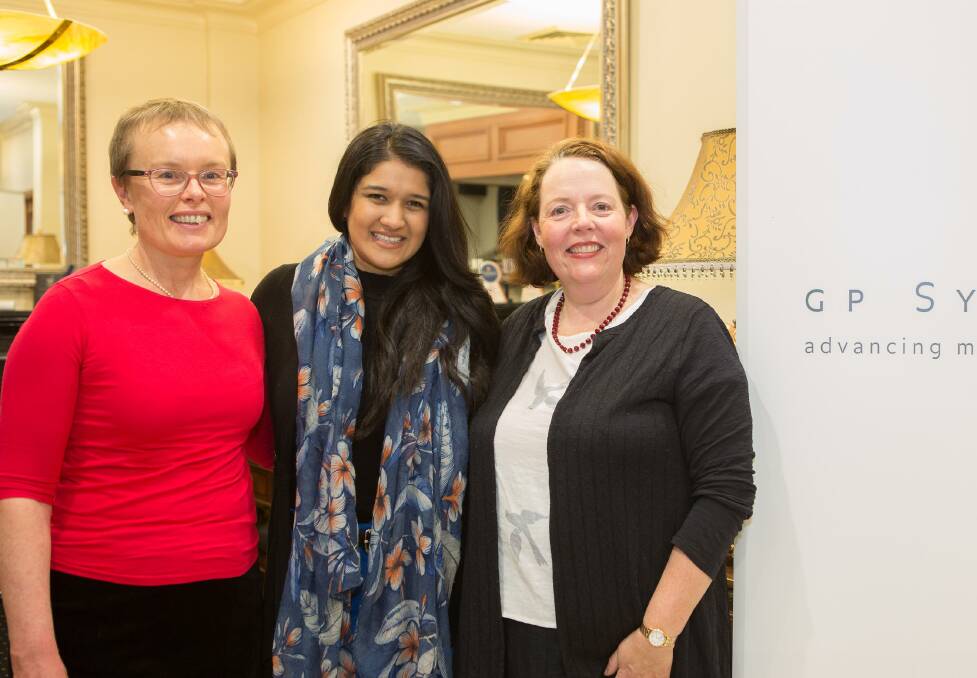 (l-r) Dr Jennifer Hebblewhite, Dr Nikita Naik and Dr Vicki Howell at the GP Synergy networking meeting.