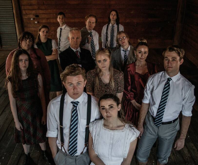 ON STAGE: Members of the cast of Spring Awakening due to open in Armidale on February 13. 