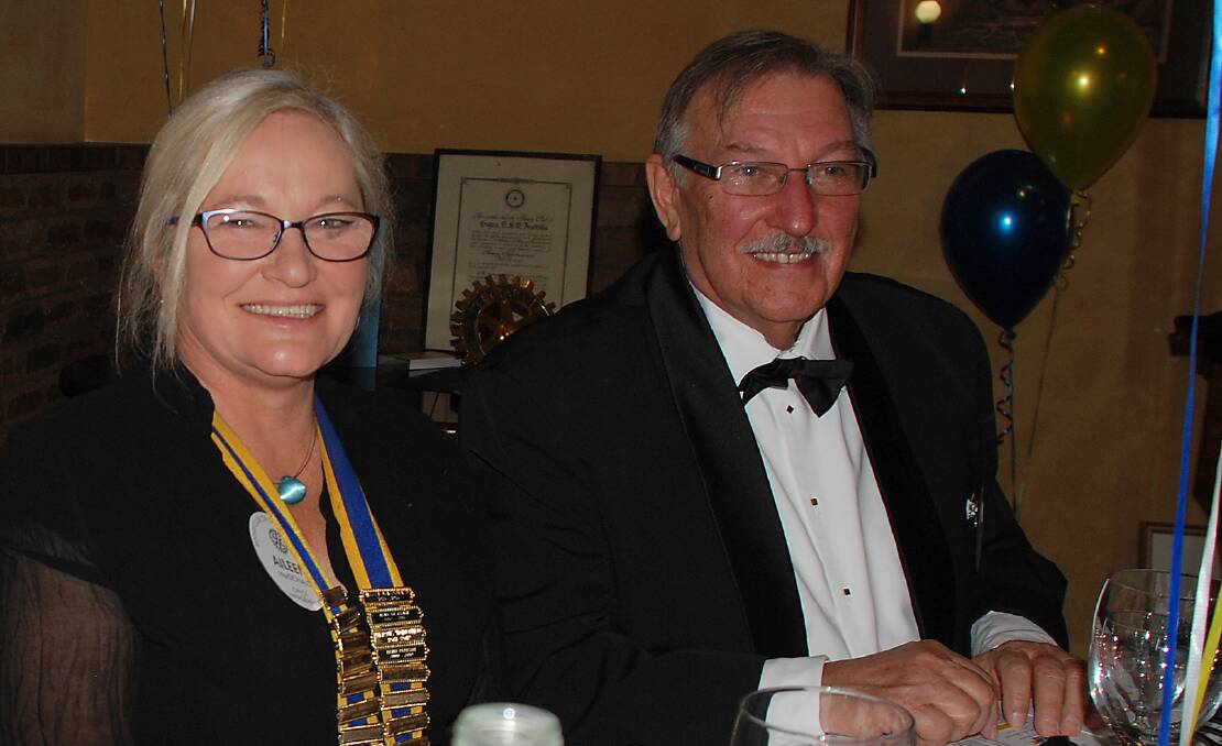 Guyra and District Chamber of Commerce secretary Aileen MacDonald and chamber president Hans Hietbrink.