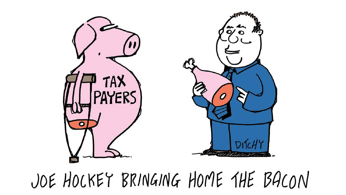 Cartoonist John Ditchburn's take on the 2014 Federal Budget.