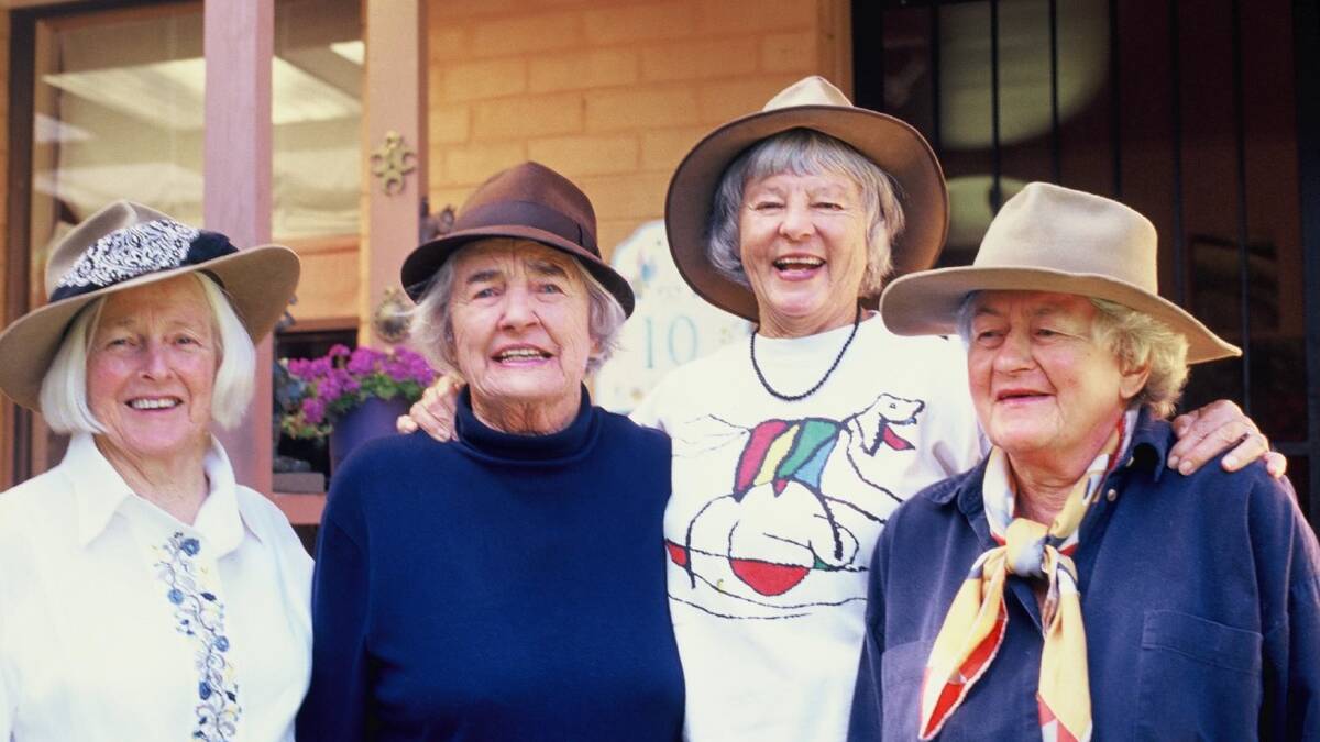 THE AWESOME FOURSOME: June Atherton, Pat Elkin, Bev Wright and Benoni Pearson were the founding members of the Packsaddle group, which is still operating.